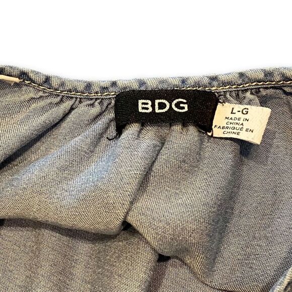 BDG bohemian fairy cosplay Jean Tank Top Midi Dress - Picture 8 of 11